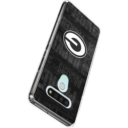 NFL Green Bay Packers Black & White LG Stylo 6 Clear Case