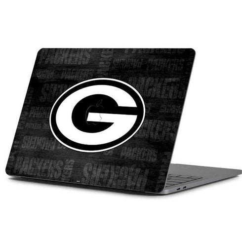 NFL Green Bay Packers Black & White Apple MacBook Pro 13-inch Skin