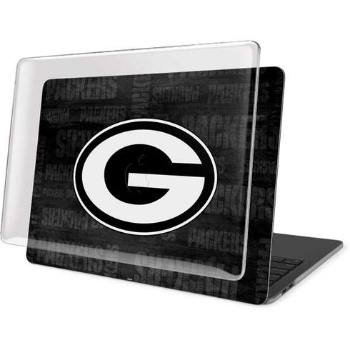 NFL Green Bay Packers Black & White MacBook Pro 13in (2020) Case plus Skin