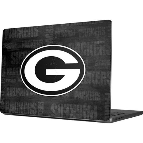 NFL Green Bay Packers Black & White MacBook Pro 14in (2021-24) Skin
