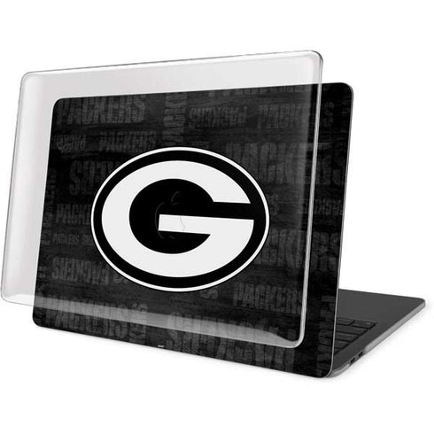 NFL Green Bay Packers Black & White MacBook Pro 15in (2016-19) Case plus Skin