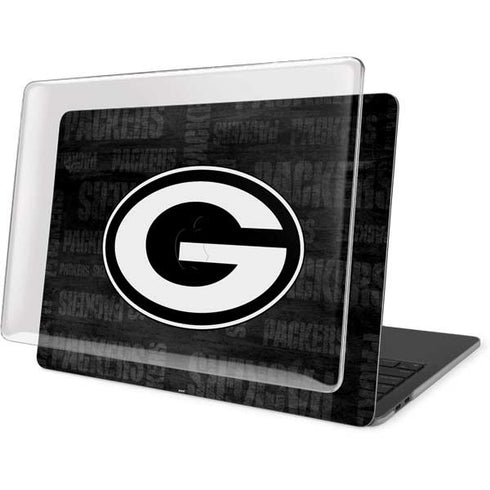 NFL Green Bay Packers Black & White MacBook Pro 16in (2019-20) Case plus Skin
