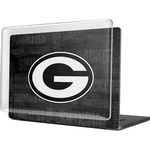 NFL Green Bay Packers Black & White MacBook Pro 16in (2021-25) Case plus Skin