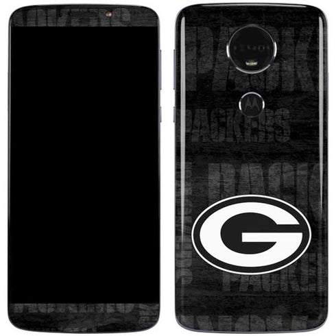 NFL Green Bay Packers Black & White Moto E5 Plus Skin
