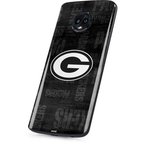 NFL Green Bay Packers Black & White Moto G6 Skin