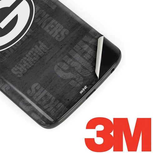 NFL Green Bay Packers Black & White Moto G6 Skin