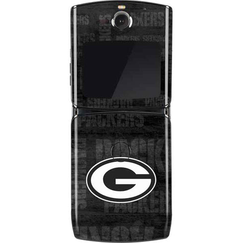 NFL Green Bay Packers Black & White Motorola RAZR Skin