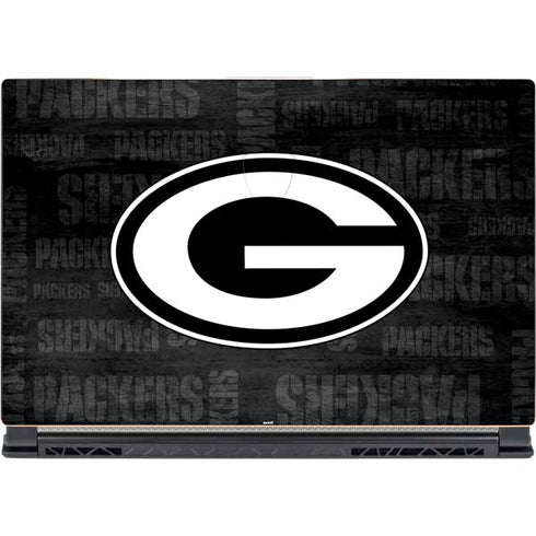 NFL Green Bay Packers Black & White MSI GS65 Stealth Laptop Skin