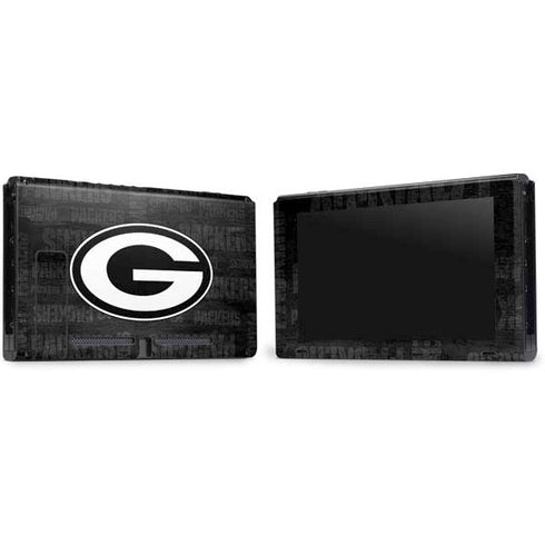 NFL Green Bay Packers Black & White Nintendo Switch Bundle Skin