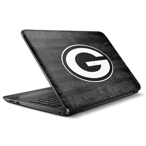 NFL Green Bay Packers Black & White HP Notebook Skin