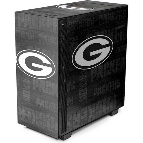 NFL Green Bay Packers Black & White NZXT H510 Compact ATX Mid-Tower Case Skin