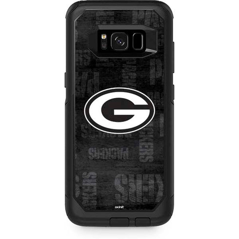 NFL Green Bay Packers Black & White Otterbox Commuter Galaxy Skin