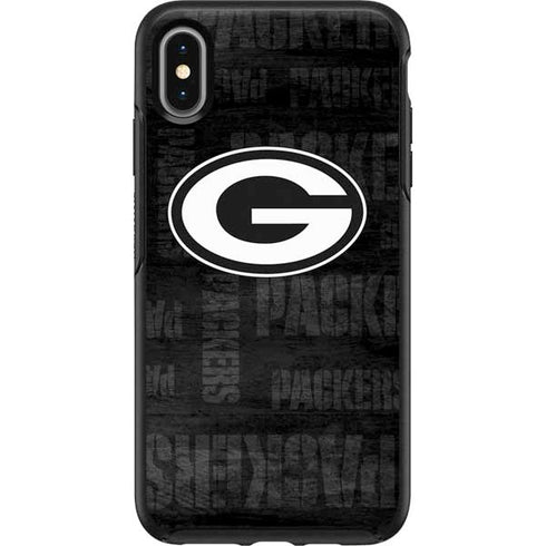 NFL Green Bay Packers Black & White Otterbox Symmetry iPhone Skin