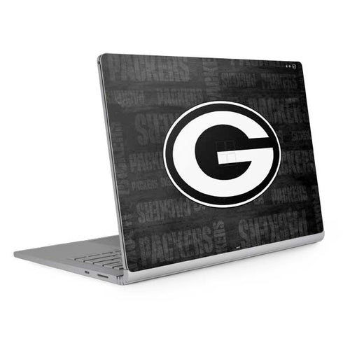 NFL Green Bay Packers Black & White Surface Book 2 13.5in Skin