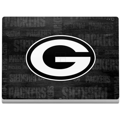 NFL Green Bay Packers Black & White Surface Book 2 15in Skin