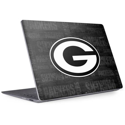 NFL Green Bay Packers Black & White Surface Laptop 2 Skin