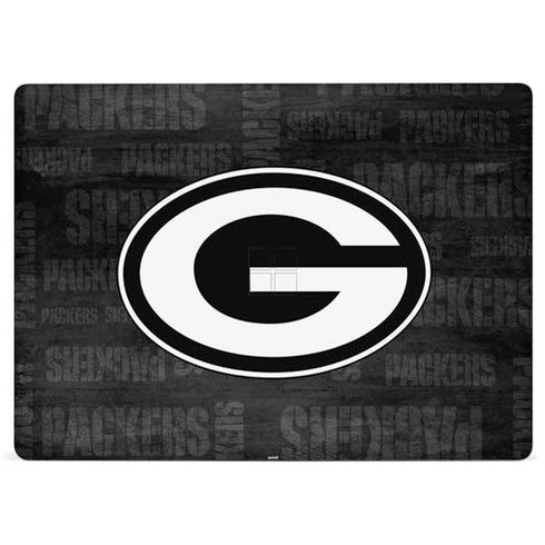 NFL Green Bay Packers Black & White Surface Laptop 2 Skin