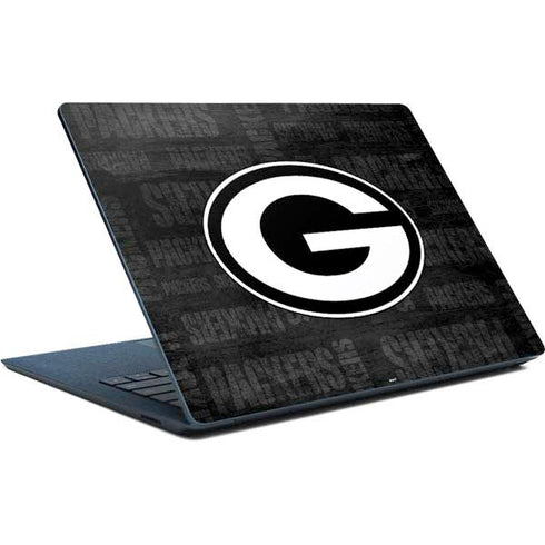 NFL Green Bay Packers Black & White Surface Laptop Skin