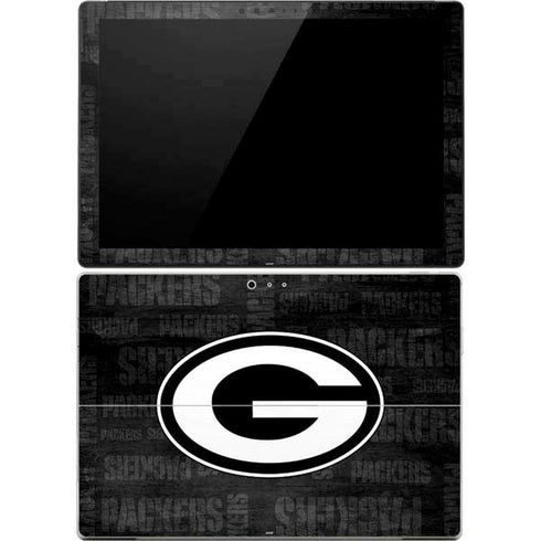 NFL Green Bay Packers Black & White Surface Pro 4 Skin
