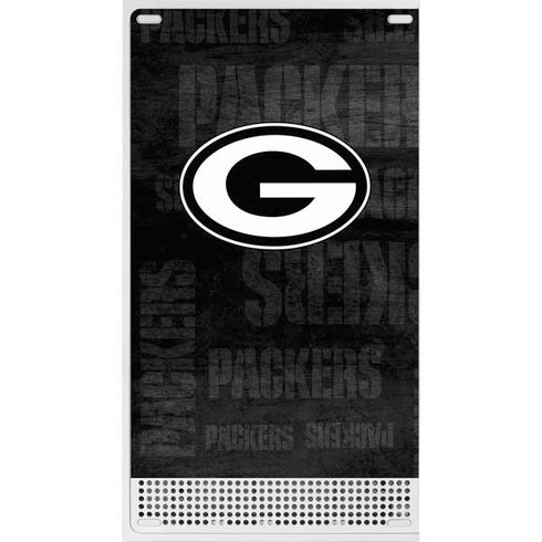 NFL Green Bay Packers Black & White Xbox Series S Skins