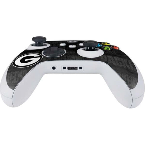 NFL Green Bay Packers Black & White Xbox Series S Controller Skin