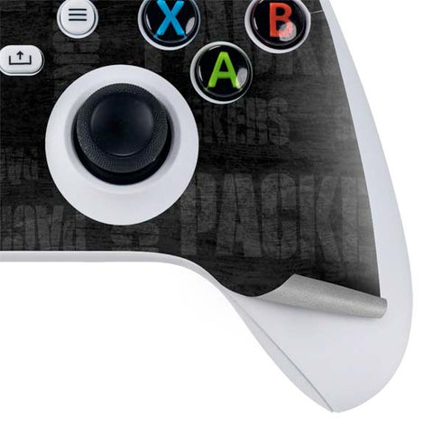 NFL Green Bay Packers Black & White Xbox Series S Controller Skin