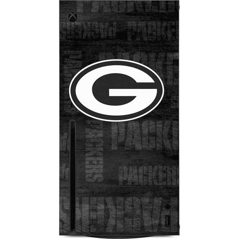 NFL Green Bay Packers Black & White Xbox Series X Console Skin