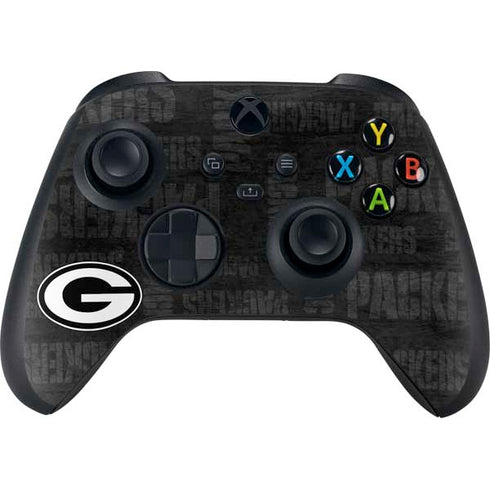 NFL Green Bay Packers Black & White Xbox Series X Controller Skin