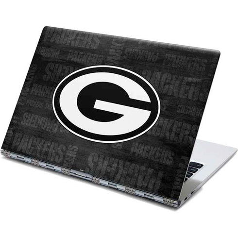 NFL Green Bay Packers Black & White Yoga 910 2-in-1 14in Touch-Screen Skin