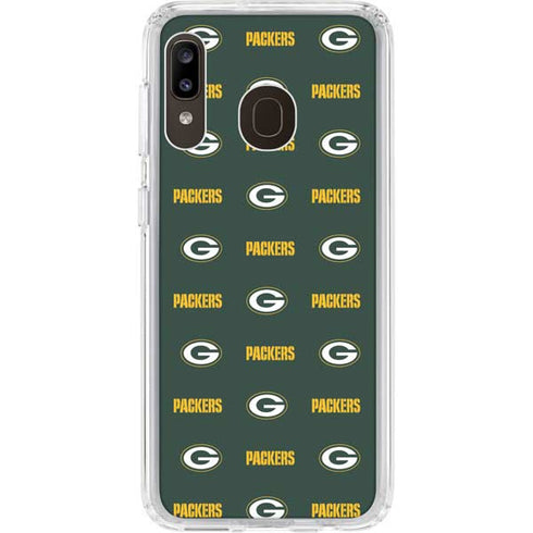 NFL Green Bay Packers Blitz Series Galaxy A20 Clear Case