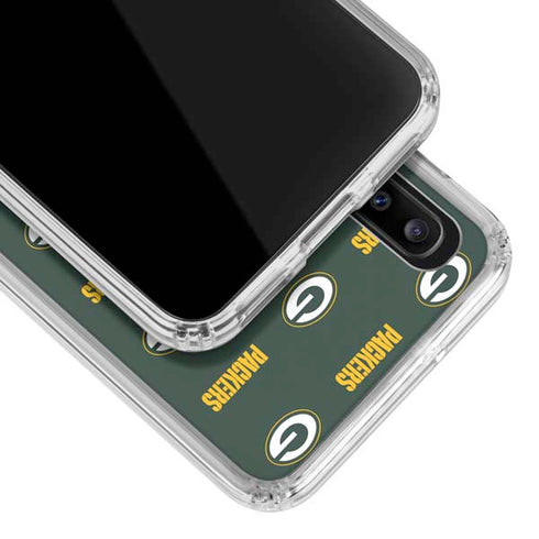 NFL Green Bay Packers Blitz Series Galaxy A20 Clear Case