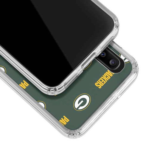 NFL Green Bay Packers Blitz Series Galaxy A30 Clear Case