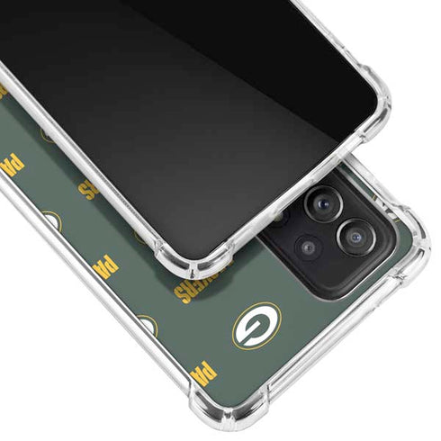 NFL Green Bay Packers Blitz Series Galaxy A52 5G Clear Case