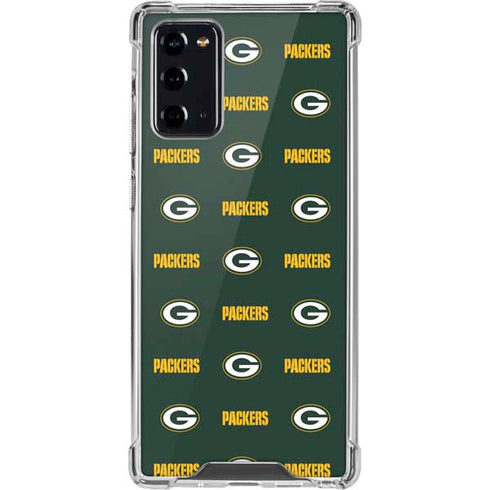 NFL Green Bay Packers Blitz Series Galaxy Note20 5G Clear Case