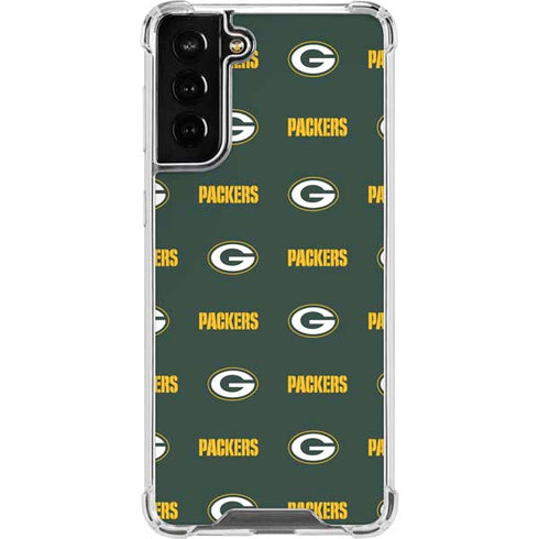 NFL Green Bay Packers Blitz Series Galaxy S21 FE Clear Case