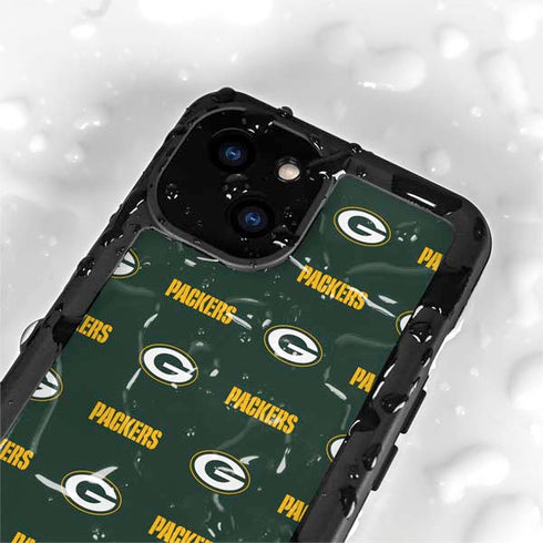 NFL Green Bay Packers Blitz Series iPhone 13 Mini Waterproof Case