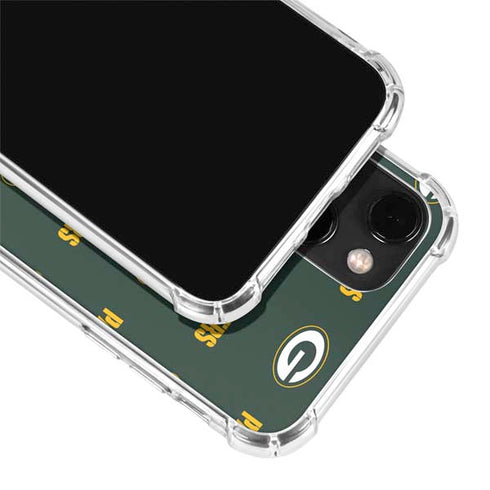 NFL Green Bay Packers Blitz Series iPhone 14 Plus Clear Case