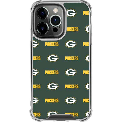 NFL Green Bay Packers Blitz Series iPhone 14 Pro Clear Case