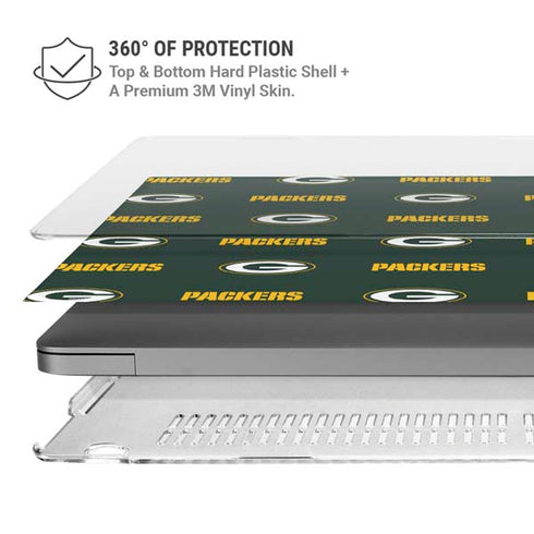 NFL Green Bay Packers Blitz Series MacBook Pro 16in (2021-25) Case plus Skin