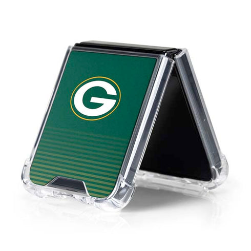 NFL Green Bay Packers Breakaway Galaxy Z Flip5 5G Clear Case