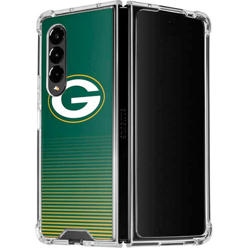 NFL Green Bay Packers Breakaway Galaxy Z Fold4 5G Clear Case