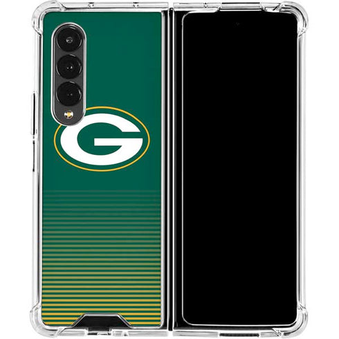NFL Green Bay Packers Breakaway Galaxy Z Fold4 5G Clear Case