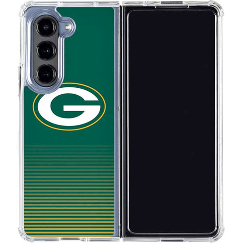 NFL Green Bay Packers Breakaway Galaxy Z Fold5 5G Clear Case
