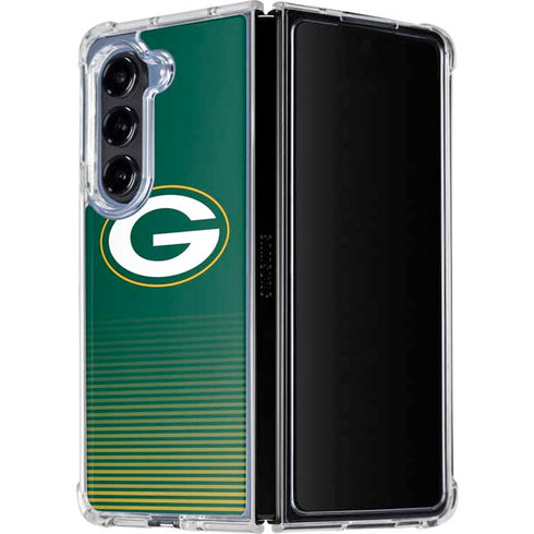 NFL Green Bay Packers Breakaway Galaxy Z Fold5 5G Clear Case