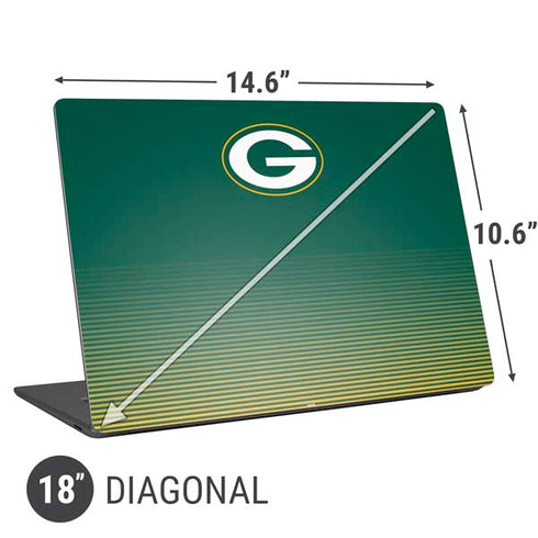 NFL Green Bay Packers Breakaway Universal Laptop 18in (14.6 x 10.6in) Skin