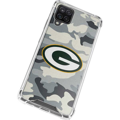 NFL Green Bay Packers Camo Galaxy A12 Clear Case