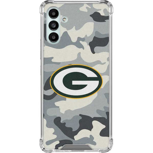 NFL Green Bay Packers Camo Galaxy A13 5G Clear Case