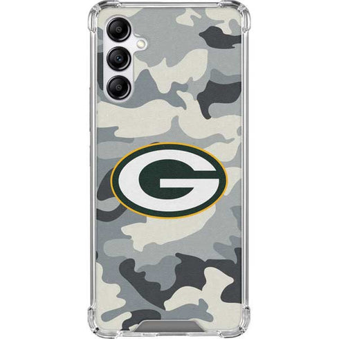 NFL Green Bay Packers Camo Galaxy A14 5G Clear Case
