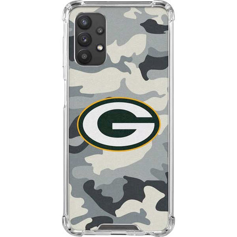 NFL Green Bay Packers Camo Galaxy A32 5G Clear Case