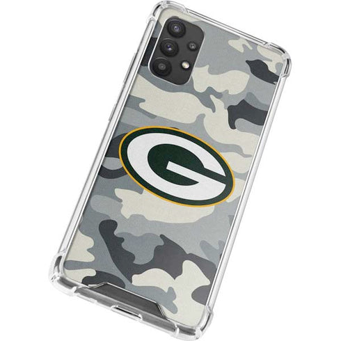NFL Green Bay Packers Camo Galaxy A32 5G Clear Case
